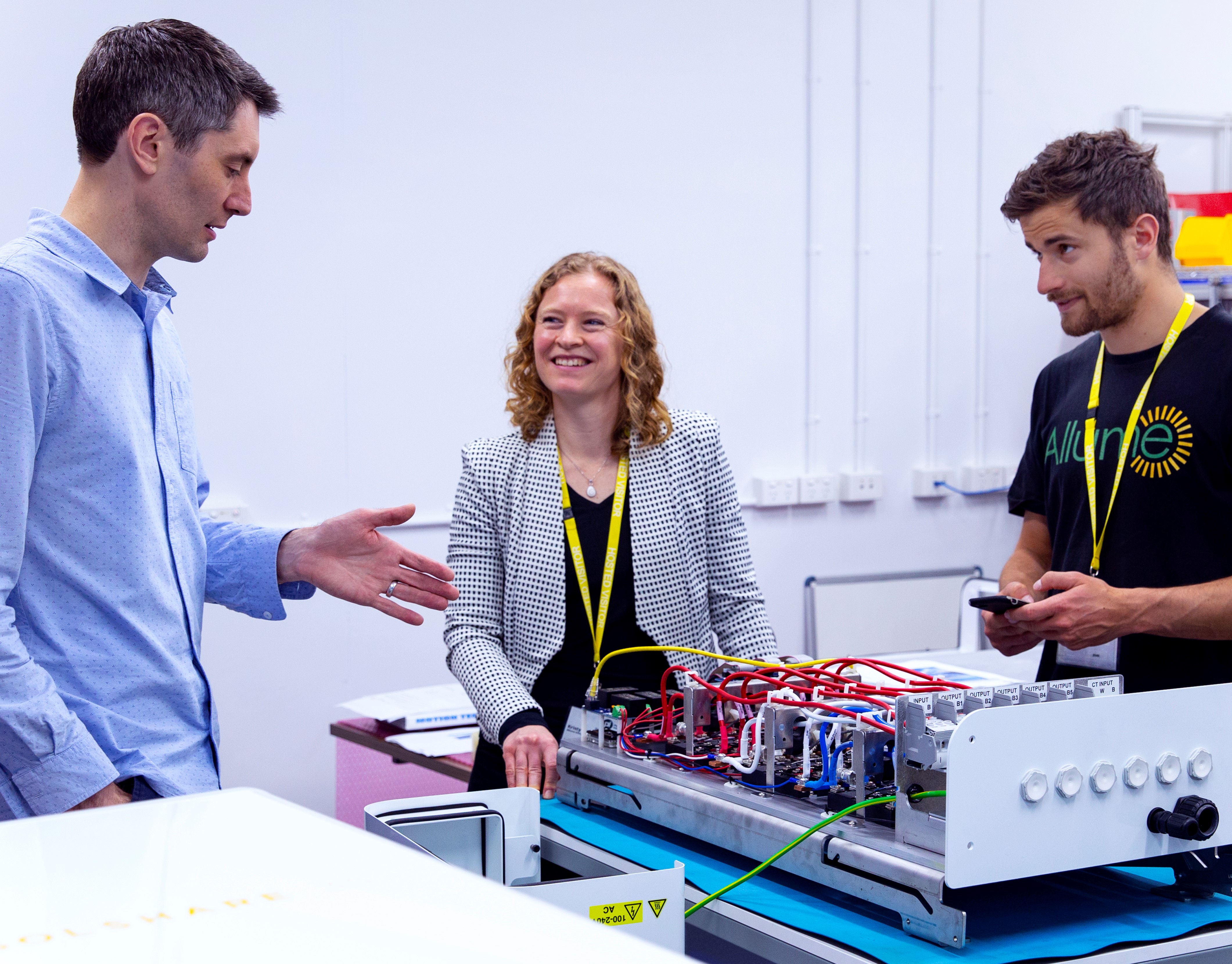 Kristy Battista overseeing a SolShare technical discussion